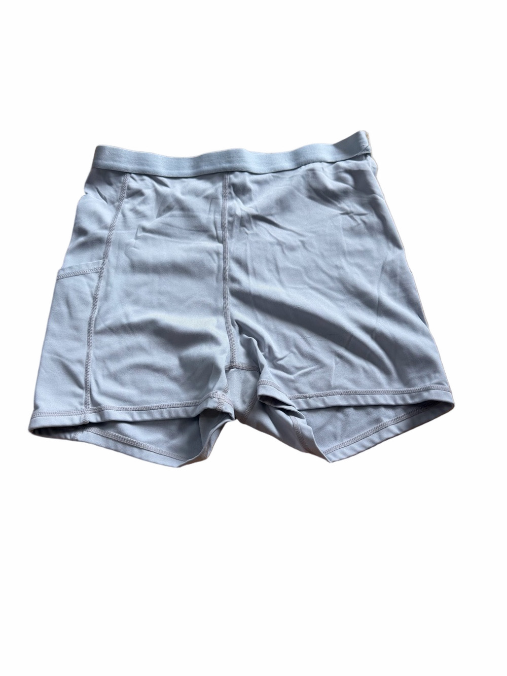 Mono B Light Gray Athletic Compression Shorts